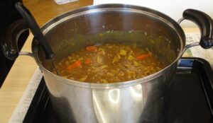 「今年もカレーライスを作りました。」